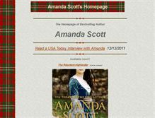 Tablet Screenshot of amandascottauthor.com